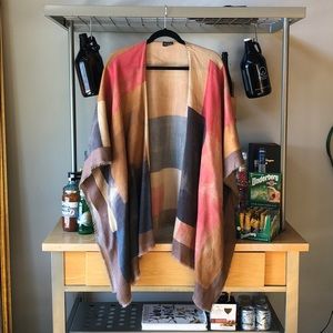 Anthropologie Color Block SAACHI Poncho